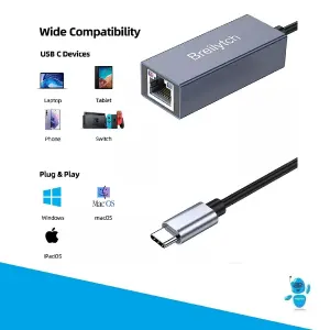 Adaptador Usb Tipo C A Ethernet Gigabit