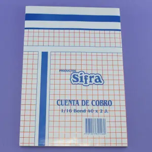 Cuenta de cobro 1/16 bond