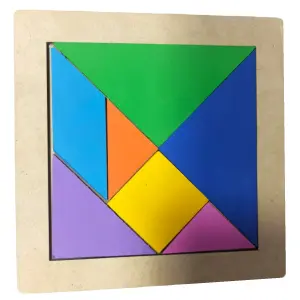 Juego Tangram Didactico de Madera Nacion