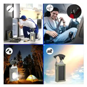 Linterna Multiusos Llavero panelsolar