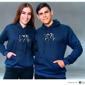 Buzo, Buso Hoodie corazon electrico