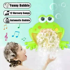 MAQUINA DE BURBUJA RANA MUSICAL BAÑERA