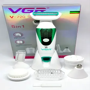 MAQUINA DE AFEITAR 5 GUIAS V-720 VGR