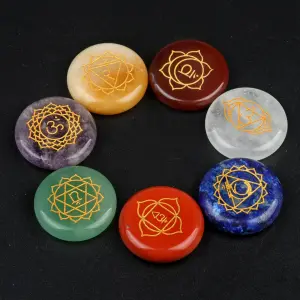 Set 7 Chakras Cuarzos Piedras 100% Natur