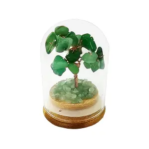 Árbol Cuarzo Jade Verde Encapsulado Ener
