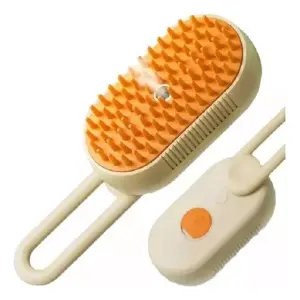 Cepillo de Vapor para Mascotas: ¡El Secreto para un Pelaje Impecable! - Cepillo Vapor para Mascota con Mango