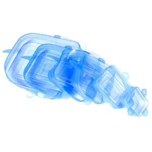 Tapas De Silicona Cuadradas x6 Ajustable