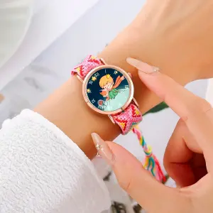 Reloj Principito Dorado Tejido Artesanal