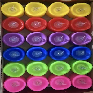 VELAS CON PILA X 24 unds