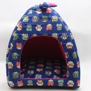 CASA PLEGABLE PARA MASCOTA ESTAMPADA