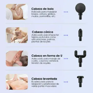 Pistola Masajeadora Manual Portatil
