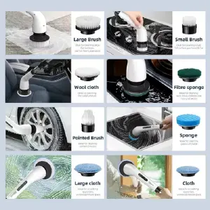 Cepillo Eléctrico Giratorio 9pz: Tu Aliado para una Sonrisa Impecable - Cepillo Eléctrico Giratorio 9pz