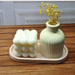 Base  para vela/ velas bandeja ovalada