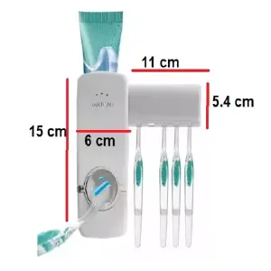 DISPENSADOR DE CREMA Y SOPORTE DE CEPILL