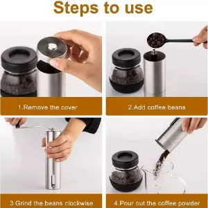 Molino Manual de Cafe Acero Inoxidable