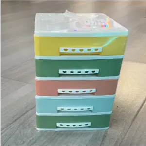 CAJA ALMACENAMIENTO 5 PISOS 17*13.5*31CM