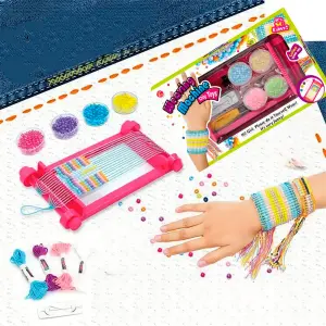 Set Kit Para Hacer Pulseras Hilos Pedrer