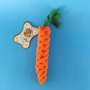 Juguete para mascota en forma de zanaho