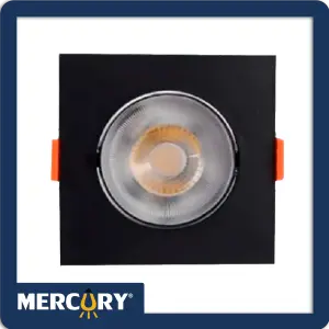 BALA LED 5W 6500K NEGRA CUADRADA