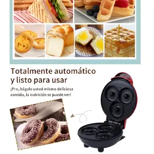 Mini  Maquina Donas 3 Puestos