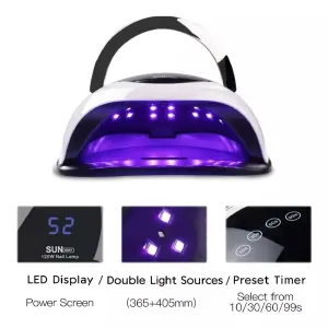 Lámpara De Uñas Secador Uv Led 120w