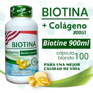 Biotina con Colágeno 100 capsulas