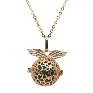 Collar Llamador Angel Jade Flor Cuarzo