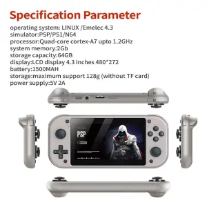 Consola portátil MI7 4.3" +19000 juegos