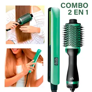 Combo 2 en 1 Plancha + Cepillo PRO-2501