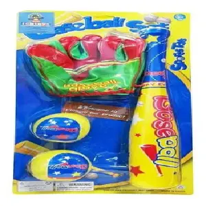 Set De Béisbol Bate Guante Y 2 Bolas Bla