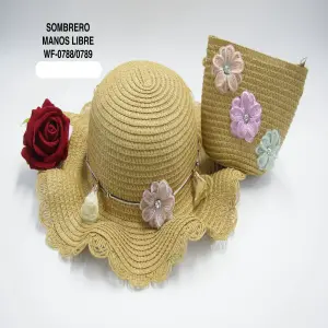 SOMBRERO MANOS LIBRE WF-0788.89 CAFE