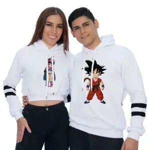 Buzos ,Hoodies Parejas Goku Y Milk 3