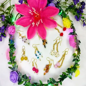 ( 10  ) ARETES MUJER BUENA CALIDAD