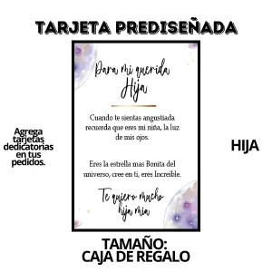 Tarjeta Prediseñada HIJA: Caja Regalo Especial - Tarjeta Prediseñdada HIJA CAJA REGALO SP