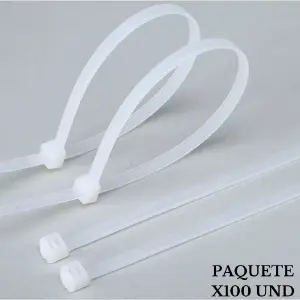 X2 Paquetes Abrazadera Amarradera 100 U