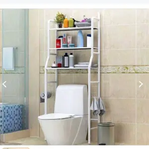 ESTANTE ORGANIZADOR DE BAÑO METALICO