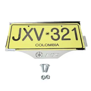 PORTA PLACA CON TORNILLOS (sin perforar)