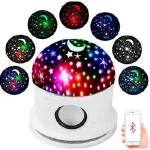 PARLANTE PROYECTOR DE LUNAS Y ESTRELLAS