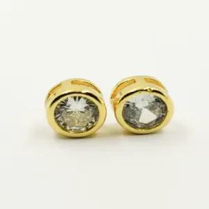 TOPO DORADO CRISTAL CIRCULAR