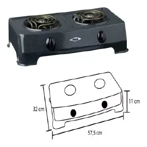 Fogon Electrico de 2 puestos marca Haceb