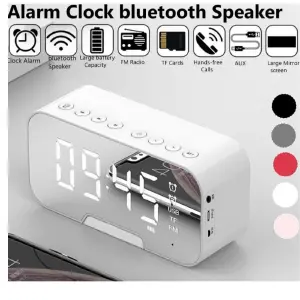 Reloj despertador con altavoz Bluetooth,