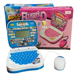 Juguete Mini Laptop Sonido 2 En 1 6684