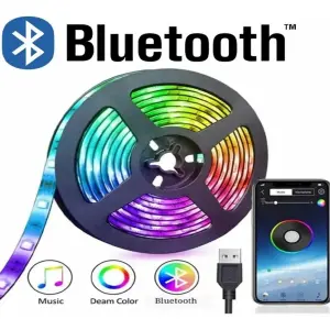 Cinta Led 5Mts Rgb Multicolore Bluetooth