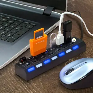 MULTITOMA REGLETA 7puertos Usb-hub