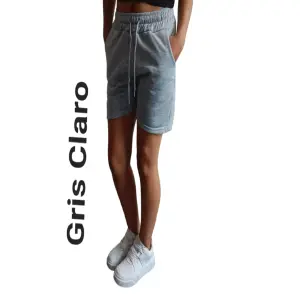 SHORT DAMA GRIS CLARO