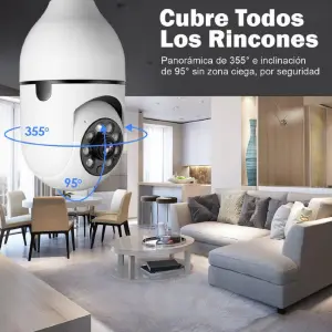 Cámara De Seguridad Wifi Bombillo Robóti