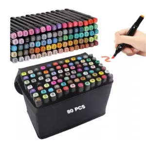 set de marcadores x 80
