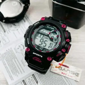 S-678-5E SANSE NEGRO/BORGOÑA-RELOJ