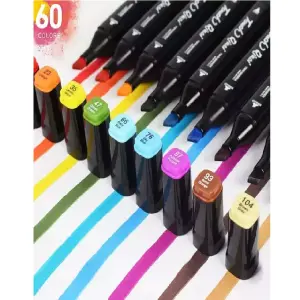 Marcadores doble punta x 60 unidades
