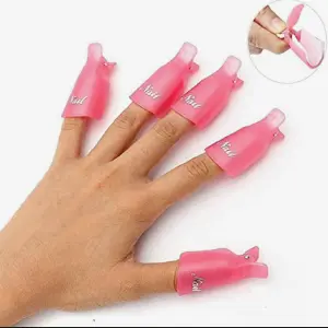 Capuchones Clip Plastico Remover Uñas
